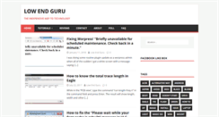 Desktop Screenshot of lowendguru.com